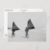 Fietsenzalen op het strand briefkaart (Voorkant / Achterkant)