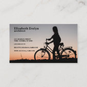 fietsenzonsonderstel voor meisjes visitekaartje (Achterkant)