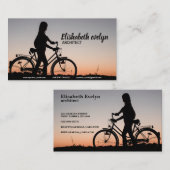 fietsenzonsonderstel voor meisjes visitekaartje (Voorkant / Achterkant)