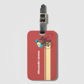 Fietser #2 bagagelabel (Voorkant (verticaal))