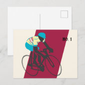 Fietser #2 briefkaart (Voorkant / Achterkant)