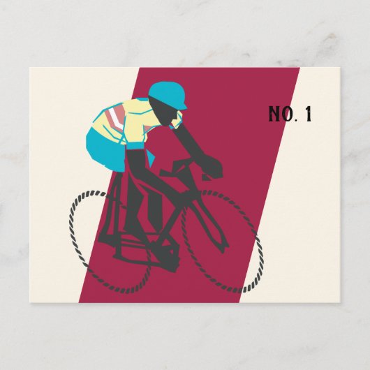 Fietser #2 briefkaart (Voorkant)