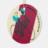 Fietser #2 keramisch ornament (Links)