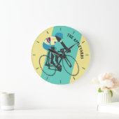 Fietser #3 grote klok (Huis)