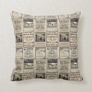  fietser Adverteren collage Kussen