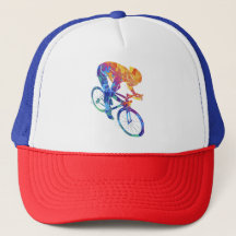 Fietser Aquarel Kleurrijk | Dynamische Wielerwedst