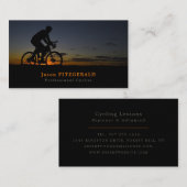 Fietser bij nacht, Fietsen, Fietser Visitekaartje (Voorkant / Achterkant)