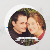 Fietser Bruiloft Thema Opslaan van de Datum Save The Date (Voorkant / Achterkant)