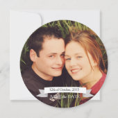 Fietser Bruiloft Thema Opslaan van de Datum Save The Date (Voorkant)