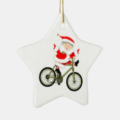 Fietser Christmas Biking Keramisch Ornament (Rechts)