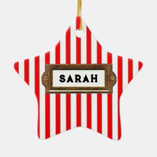 Fietser Christmas Biking Keramisch Ornament (Achterkant)