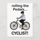 Fietser Fiets Briefkaart (Voorkant)