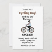Fietser Fiets Fietsen Dag Kaart (Voorkant)