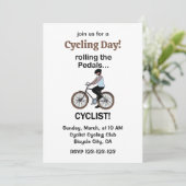 Fietser Fiets Fietsen Dag Kaart (Staand voorkant)