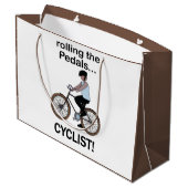 Fietser Fiets Fietsen Groot Cadeauzakje (Achterkant Gekanteld)