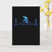 Fietser Fiets Fietser Hartslag Cadeau Kaart (Gele Bloem)