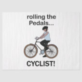 Fietser Fiets Fietstochten Tissuepapier (Voorkant)