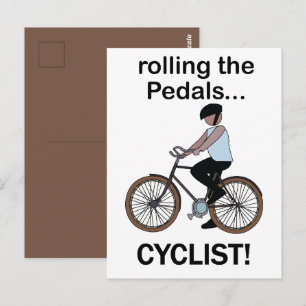 Fietser Fiets Wiel Briefkaart