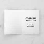 Fietser Fietsen Kerstvakantie Kaart (Binnen)