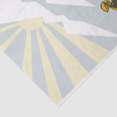 Fietser Fietsen op Mountain Road Bike Tissuepapier (Detail)