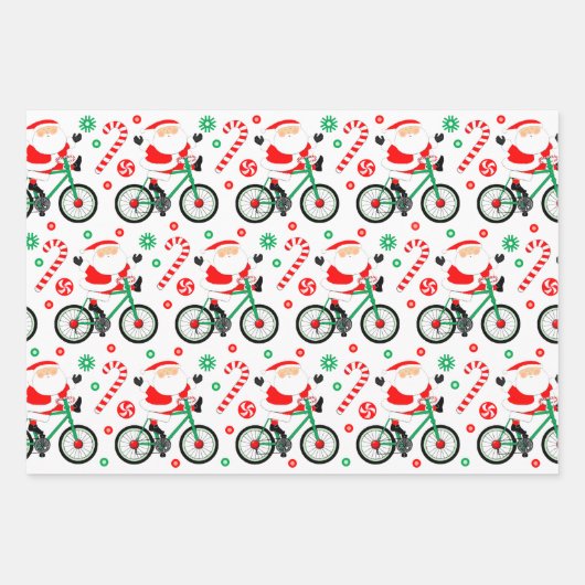 Fietser Fietsen Vakantie Gift Inpakpapier Vel (Voorkant 3)