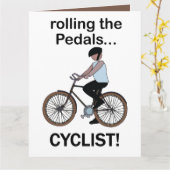 Fietser Fietsen Wielrennen Kaart (Gele Bloem)