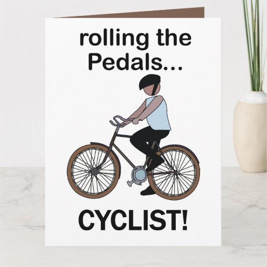 Fietser Fietsen Wielrennen Kaart (Voorkant)