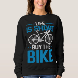 Fietser Fietsleven is kort Koop de fiets Trui