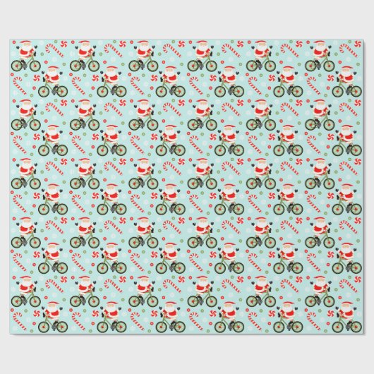 Fietser Fietsurlaub Geschenk Cadeaupapier (Vlak)