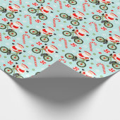 Fietser Fietsurlaub Geschenk Cadeaupapier (Hoek)