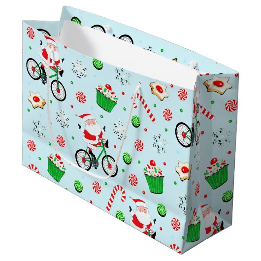 Fietser Fietsvakantie Grote Cadeautas (Voorkant Gekanteld)