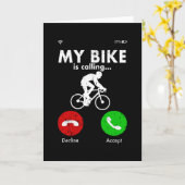 Fietser Funny Gift Cadeau Idee Kaart (Gele Bloem)