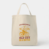Fietser - Geniet van elk Moment Tote Bag (Achterkant)