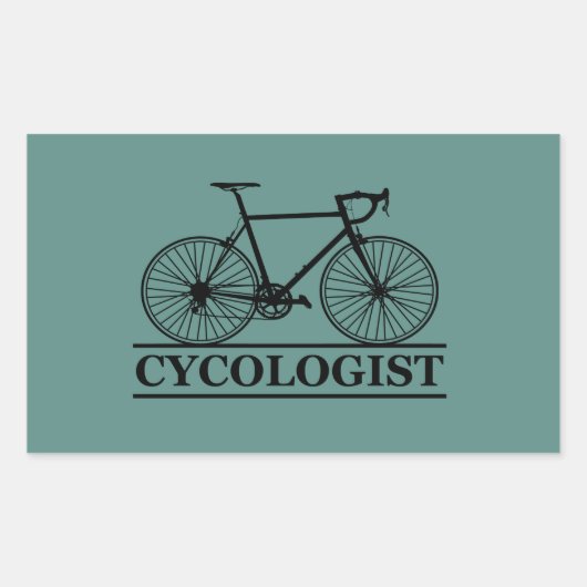 Fietser - Grappige Fietsspreuk Rechthoekige Sticker (Voorkant)