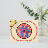 Fietser Happy Birthday Briefkaart (Staand voorkant)