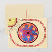 Fietser Happy Birthday Briefkaart (Voorkant / Achterkant)