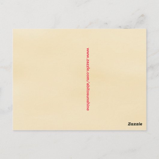 Fietser Happy Birthday Briefkaart (Achterkant)