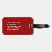 Fietser Hond Met Eekhoorn Vriend - Leuke Dierenkun Bagagelabel (Achterkant horizontaal)