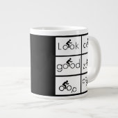 Fietser Humor Grote Koffiekop (Voorkant rechts)