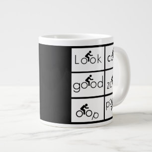 Fietser Humor Grote Koffiekop