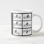 Fietser Humor Grote Koffiekop (Rechts)