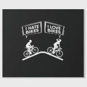 Fietser I Love Bikes Cadeaupapier (Vlak)