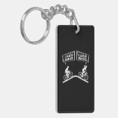 Fietser I Love Bikes Sleutelhanger (Voorkant Links)