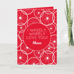Fietser I Wheely Love You Kaart