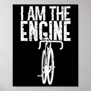 Fietser Ik Ben De Motor Mountainbiken Voor Wielren Poster