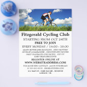 Fietser in het Gras, Fietsclub Reclame Flyer (Enkel)