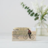  fietser in het land visitekaartje (Staand voorkant)