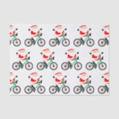 Fietser Kerstfiets Tissuepapier (Voorkant)