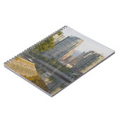 Fietser langs het Seawall Trail in het centrum Notitieboek (Linkerzijde)