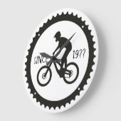 Fietser Logo Grote Klok (Hoek)